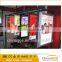 Factory direct sale double sided snap aluminum frame hanging LED light box