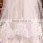 BV1011 Fashion New 2015 Summer Hot Sale Wedding Veils One Layer Lace Appliques Bride Veils