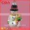 Mini snow man design glass baubles, glass ornaments for Christmas decoration supplies