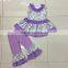 2016 newly made girls ruffle clothing remake summer girls boutique outfits