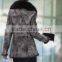 Double Face Fur Coat Leather Jacket Pattern Natural Winter Fur Coat for Women Fashion