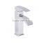 low height square temperature copper hotel basin faucet