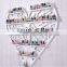 New Black Metal Mountable Hang 6-Tier Hearted Nail Polish Station Organizer Display Rack that can hang in the wall