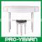 Modern Makeup Dresser Wooden Dressing Table with Mirrors and Rotatable Drawers and Stool and Stylish Designs for Bedroom
