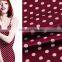 custom design satin fabric polka dots for dresses