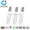 5mm diameter round type red color and blue color bi-color 3 pin DIP LED