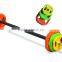 Colored Rubber Coated Weight Plate with Two Handles