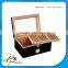 Black Matt Lacquar Finish Solid Wooden Cigar Box on Hot Sales