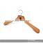 The HEAD natural wooden suit hanger ,basic half shiny natural hagner