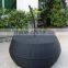 Foldable Apple Rattan Daybed Lounge Spacing-save