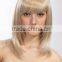 Wholesale natural blonde long straight synthetic full lace wig cheap