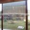 glass window with aluminum window frame and louver window screen