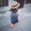 fancy and fashion design one piece baby girls jeans kids nice dress