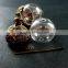 vintage style antiqued bronze oak nut 18mm glass beads dome set DIY pendant charm supplies 1810381