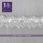 new design flower 6cm white eyelash lace trim for wedding dress