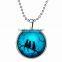 New winter sweater chian silver bead jewelry luminous 3 cat picture pendants glow fashion chageable pendant necklace