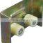 L shape Guide wheel nylon roller with bracket for sliding gate