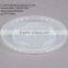 9 oz. Translucent Flat Plastic Lid with Straw Slot For Paper Cold Cup