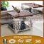 D329 low price heated side table square marble top side table