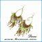 2017 New Ethnic Retro Bohemian Color Bead tassel long fashion earring for girls