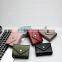 Colorful Factory Direct Wholesale Lichi Pattern Genuine Leather Customize RFID Blocking Card Holder