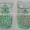 painted Christmas color changing glasses mug