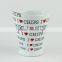 Eco-friendly Certification Ceramic chip cone cup