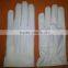 white leather gloves