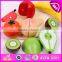 2015 new wooden kitchen set for baby, wooden vegetable cutting toy for children, pretend play wooden cutting toy W10B137