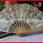 handcrafted lace folding bamboo fan