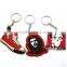 Beautiful new design popular gift 3D Customize Shaped cute Soft PVC Keychain for VW GTI Golf