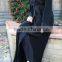 Guangzhou clothing OEM Lace diamante detailing Azra semi open jacket abaya