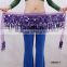 Exotic paillettes belly dance hip scarf belly dance coins belt