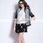 Hollow out back summer blouse,models short sleeve blouse