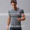 Bulk Wholesale Mens Raglan Sleeve Muscle T Shirt Heather Grey Polyester Spandex Dry Fit T Shirt Bodybuilding Gym Fitted T Shirt