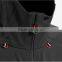 No zipper hoodie jacket waterproof fabric softshell jacket