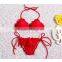 Wholesale red scalloped sexy bikini