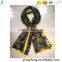 High quality fashionable digital print dandelion muslim hijab silk scarf