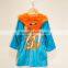 High Quality Plain Dyed Printed Cotton Terry Velour Kids Bathrobe