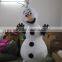 100% in-kind shooting cheap olaf costume snowman olaf mascot costume for adult