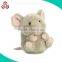 wholesale plush mouse stuffed animal toy with clothes and hat