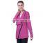 women's inclined zipper lapel rose blouse