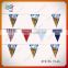 Durable triangle fabric bunting flags for swimming club