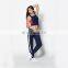 Guangzhou OEM 95% cotton 5% spandex gym sex girls running custom crop top