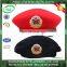 wholesale winter autumn custom military beret with 100% wool