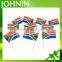 Fast shipping custom design national all countries paper toothpick flags
