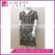 2017 Ladies's Fashion Polyester Crepe Crinkle Printed Lined Casual Wear Maxi Dress