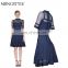 New Arrival Brand Custom Wholesale Summer Casual Dress bandage middle aged women fashion Plain Dress Design