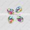 DZ-1065 drop sew on flat back glass stones for garment accessories