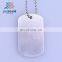Logo Embossed Blank Custom Metal Dog Tag With Necklace